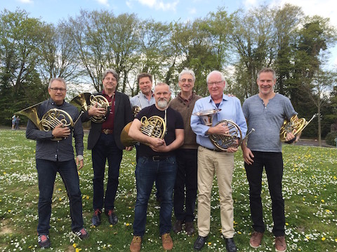 Hugh Seenan with Malmo Symphony Orchestra horn section