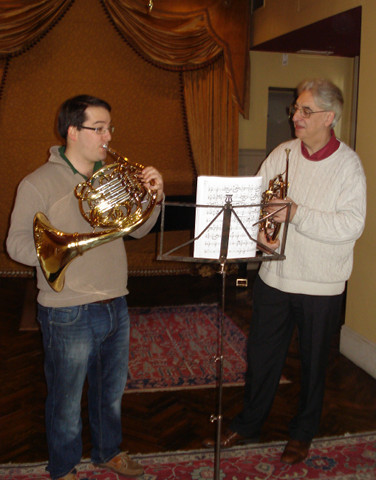 Hugh Seenan teaching at ProHorn (1901 Arts Club)