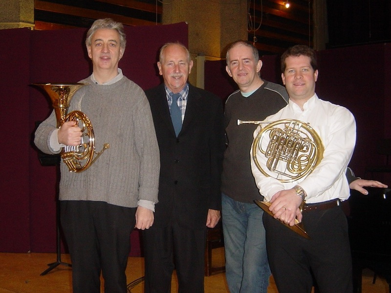 Hugh Seenan, Barry Tuckwell, Richard Bissill and David Pyatt